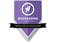 Bookkeeper Launch Certificate of Completion